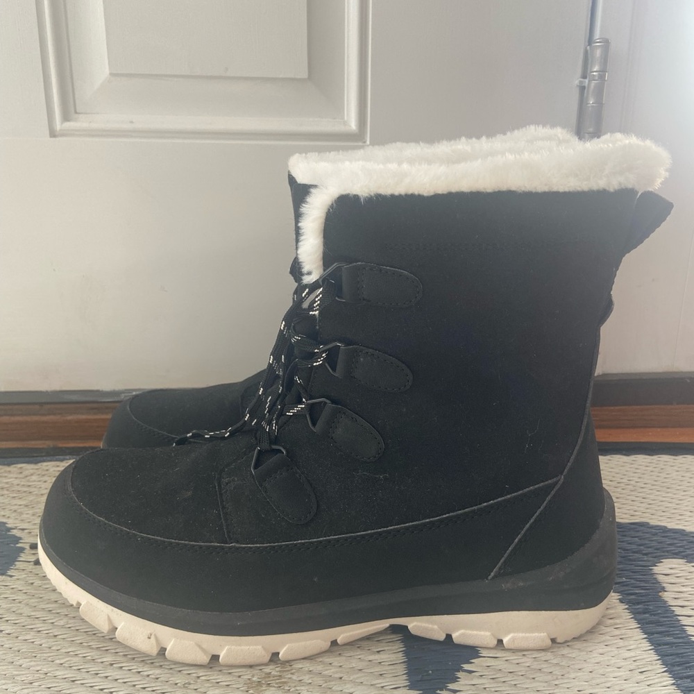 Target Black and White Winter Boots